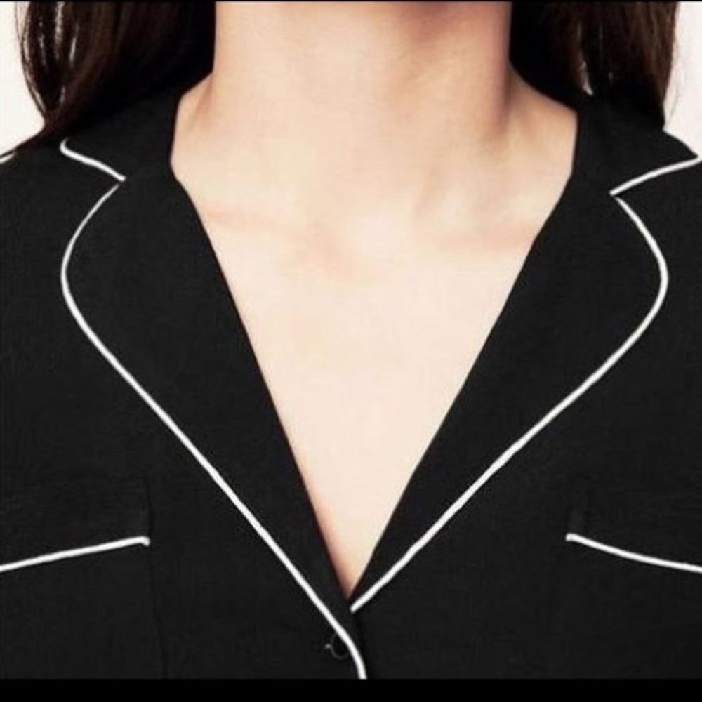 Euc | Loft Collared Button Down Blouson Dress!! - image 4